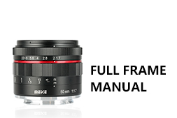 Full frame manual lens