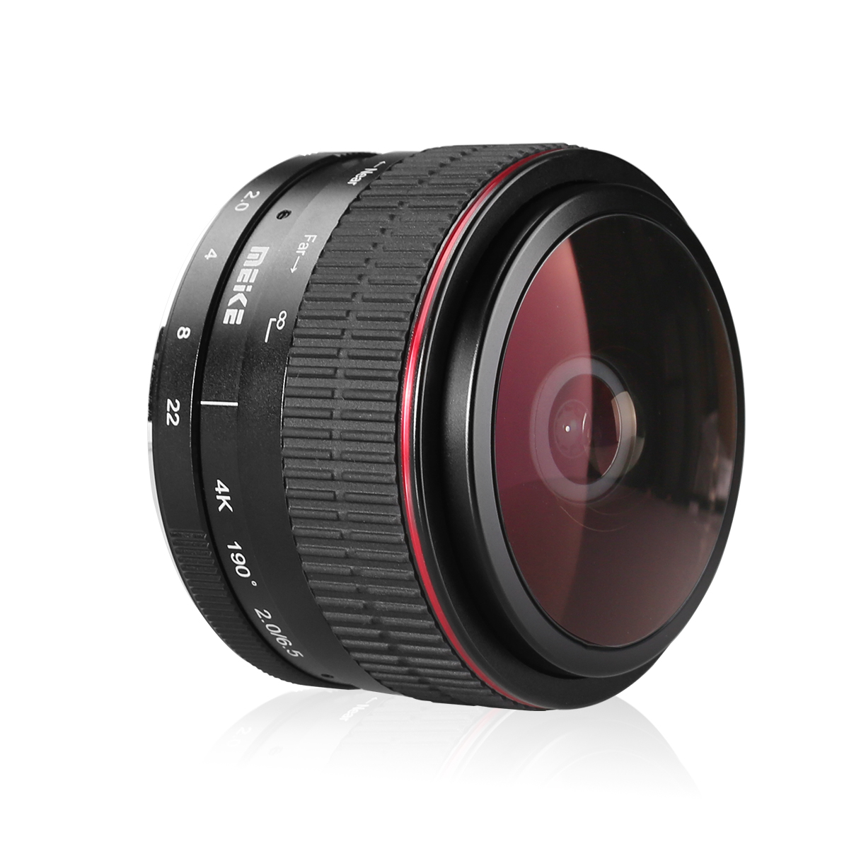 Meike Optics MK 6,5mm f2.0 Fisheye Objektiv Ultra-Weitwinkel für Sony E-Mount 